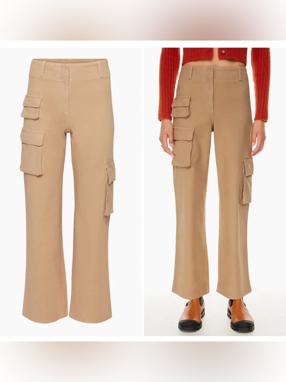 ARITZIA Wilfred picture cargo pants tan size 4